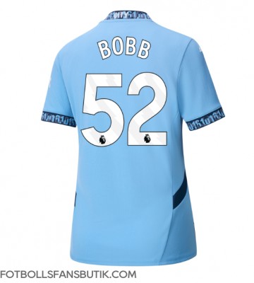 Manchester City Oscar Bobb #52 Replika Hemmatröja Damer 2024-25 Kortärmad